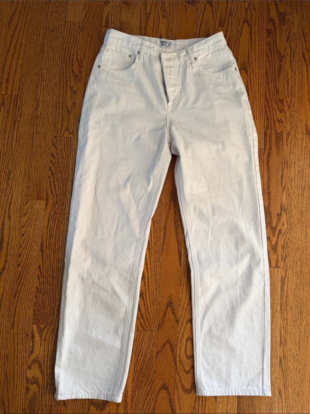 Princess Polly White Denim Jeans - High Waist Style
